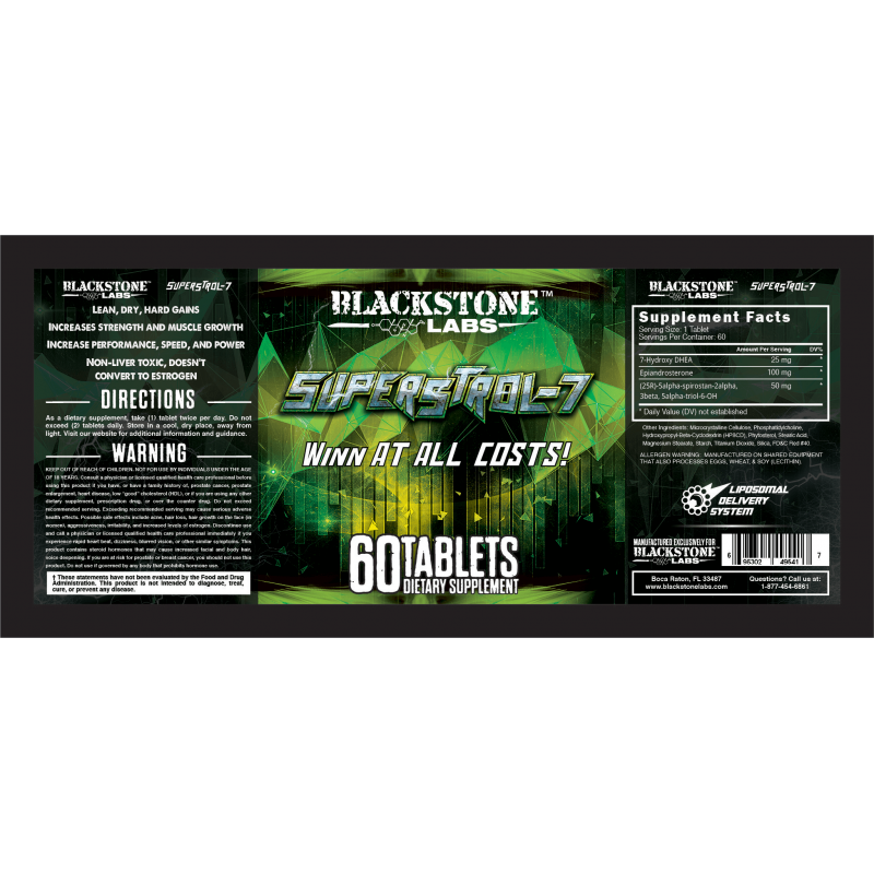 Blackstone Labs, SuperStrol7 (60 таб.), усилитель роста мышц купить в