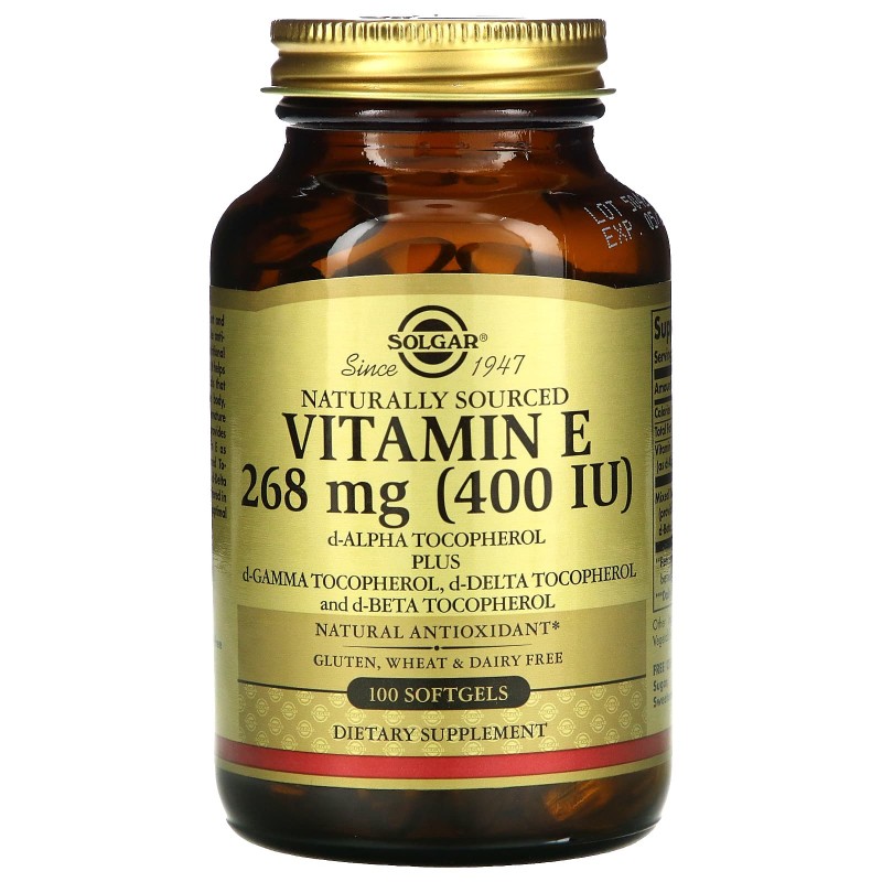 Solgar, Vitamin E 400 МЕ (100 капс.), витамин Е купить в Украине ...